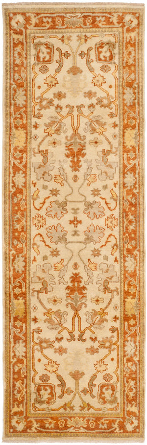 Safavieh Osh122 Hand Knotted  Rug Ivory / Rust OSH122A-CNR