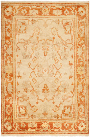 Safavieh Osh122 Hand Knotted  Rug Ivory / Rust OSH122A-CNR
