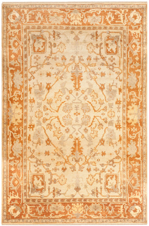 Safavieh Osh122 Hand Knotted  Rug Ivory / Rust OSH122A-CNR