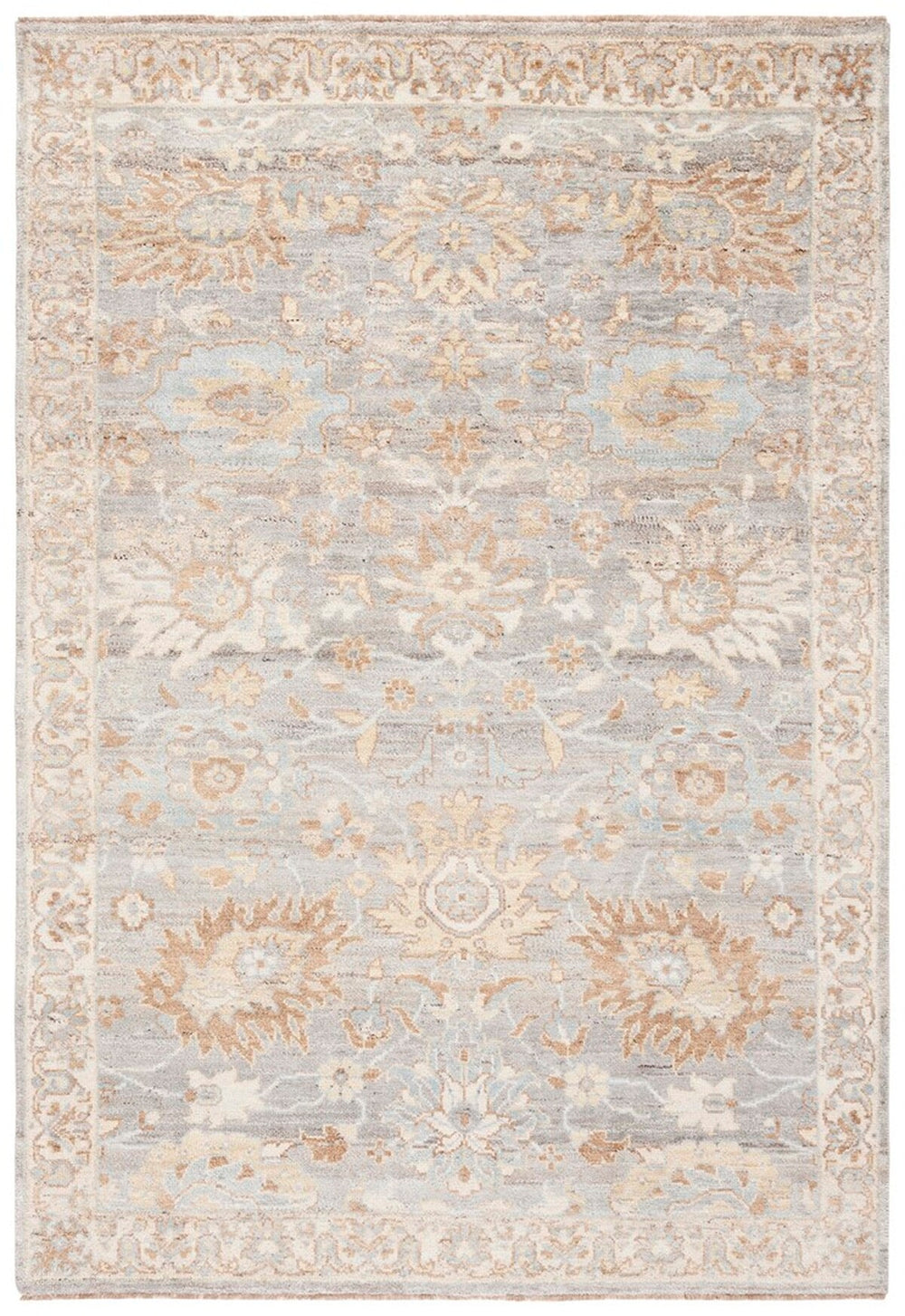 Safavieh Oushak 130 Hand Knotted Traditional Rug Grey / Ivory OSH130F-9