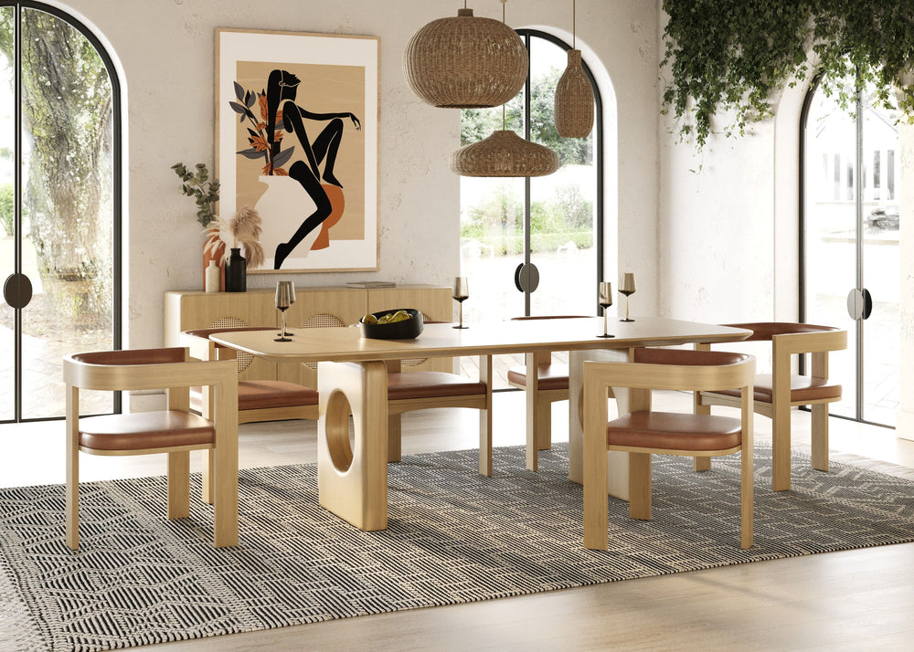 VIG Furniture Nova Domus Oshana - Modern White Oak Dining Table VGMA-MIT-5351-DT