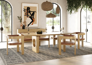 VIG Furniture Nova Domus Oshana - Modern White Oak Dining Table VGMA-MIT-5351-DT