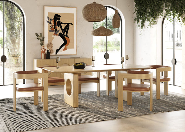 VIG Furniture Nova Domus Oshana - Modern White Oak Dining Table VGMA-MIT-5351-DT