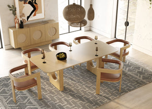 VIG Furniture Nova Domus Oshana - Modern White Oak Dining Table VGMA-MIT-5351-DT