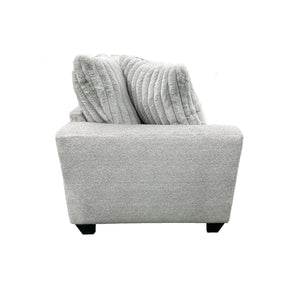 Porter Designs Porter Broadway Microfiber Sofa - Luxurious Gray Comfort With Flared Arms For Stylish Relaxation Gray Fabric 01-207-01-6832