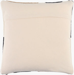 Surya Osmund 18"X18" Luxurious Accent Pillow - Cozy Wool-cotton Blend For Elegant Living Room Decor Beige Wool,Cotton,Cotton Osm002-2222d