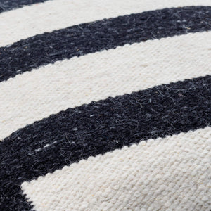 Surya Osmund 18"X18" Luxurious Accent Pillow - Cozy Wool-cotton Blend For Elegant Living Room Decor Ebony Wool,Cotton,Cotton Osm003-2020