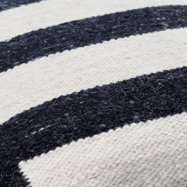 Surya Osmund 18"X18" Luxurious Accent Pillow - Cozy Wool-cotton Blend For Elegant Living Room Decor Ebony Wool,Cotton,Cotton Osm003-2020