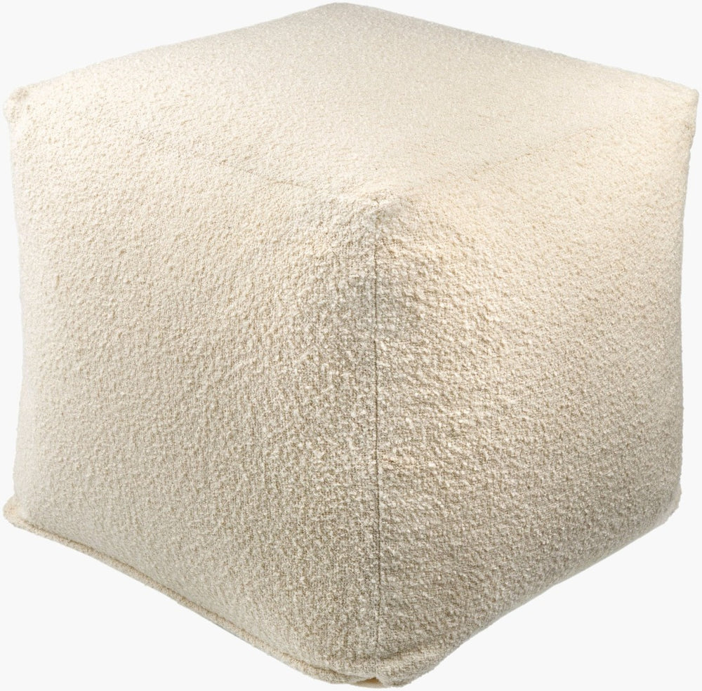 Livabliss Oskar Cube Pouf Handcrafted Polyester Cotton Polybead Fill Casual Living Room Accent OSPF001-181818