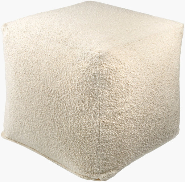 Livabliss Oskar Cube Pouf Handcrafted Polyester Cotton Polybead Fill Casual Living Room Accent OSPF001-181818