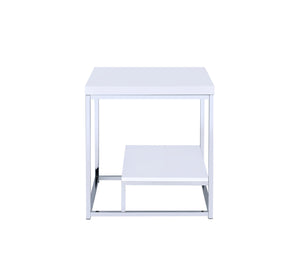 Steve Silver Lucia End Table White LU450EW