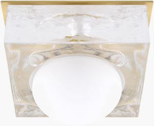 Surya Osira Art Deco Metal and Glass Wall Sconce for Entryway Hallway or Bathroom Accent OSR-001