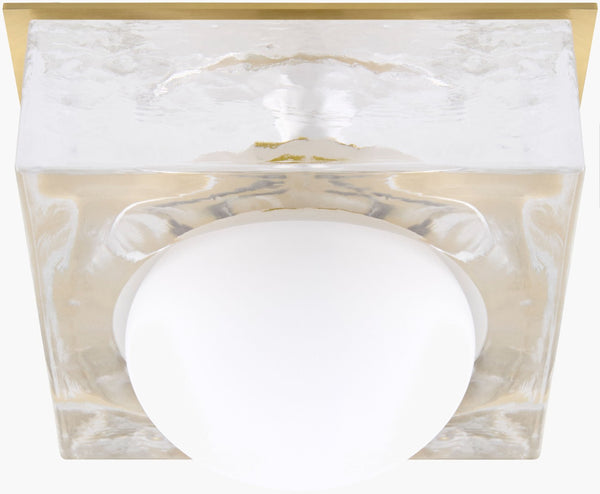 Surya Osira Art Deco Metal and Glass Wall Sconce for Entryway Hallway or Bathroom Accent OSR-001