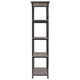 Homelegance By Top-Line Rafferty Vintage Industrial Rustic 40-inch Bookcase Grey Poplar