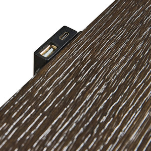 Bernhardt Bernhardt Geneve Wire-brushed Oak Nightstand with Soft-close Drawers and Usb Charging 24" W x 20" D x 29" H 392231