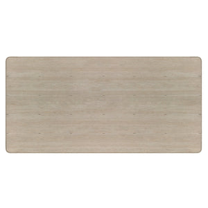 Bernhardt Bernhardt Edenton Teak Outdoor Dining Table, 79" Sea Oat Finish, Slatted Top, Tapered Legs, Weather-Resistant X09222