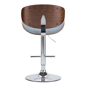 English Elm Marana - Stylish Adjustable Swivel Bar Stool In Denim Blue For Modern Kitchens & Home Bars B136P158926