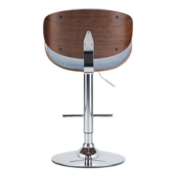 English Elm Marana - Stylish Adjustable Swivel Bar Stool In Denim Blue For Modern Kitchens & Home Bars B136P158926