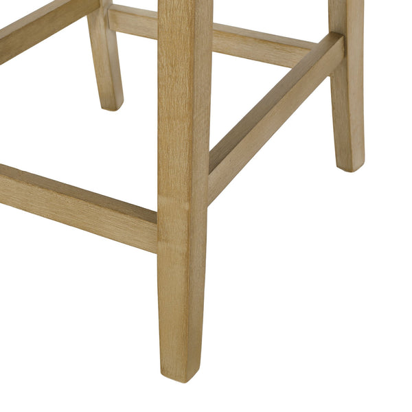 English Elm Christopher Knight Home® - Contemporary Button-Tufted Fabric Counter Stools Set of 2 with Espresso Legs, Waffle Stitch Comfort Beige 71254.00BGE