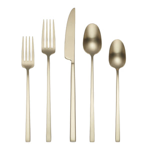 Lenox Cambridge Damaris Champagne Satin 20-Piece Flatware Set NO COLOR METAL 513720CKW12R