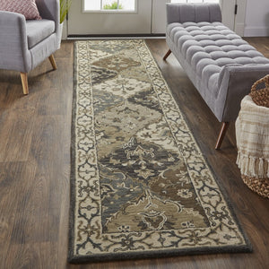 Feizy Rugs Eaton Hand-tufted Wool Rug – Timeless Persian And Indian Designs For A Sophisticated Home Décor Blue,Gray,Taupe Wool 6548429fmlt000i10