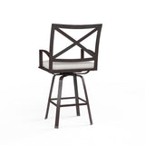 La Jolla Swivel Counter Stool in Canvas Flax w/ Self Welt SW401-7C-FLAX-STKIT Sunset West