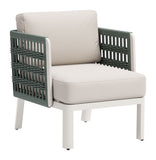 Bridgehampton Armchair White 704044 Zuo Modern