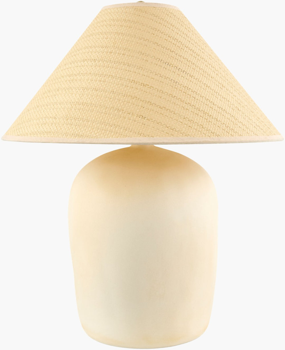 Livabliss Otahu Seagrass Wrapped Accent Table Lamp with Wide Shade for Bohemian Interiors OTH-006