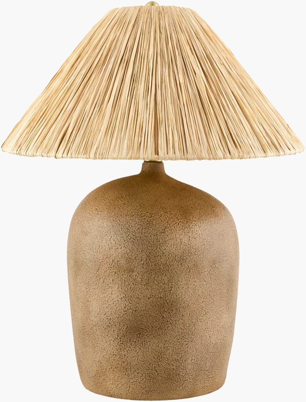Livabliss Otahu Arts and Crafts Accent Lamp Felt Seagrass Metal Shade Warm Artisan Glow OTH-010