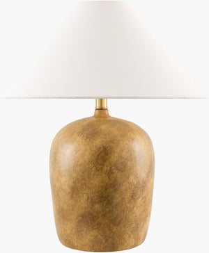 Livabliss Otahu Arts and Crafts Table Lamp with Linen Felt Shade for Bedroom or Living Room OTH-011
