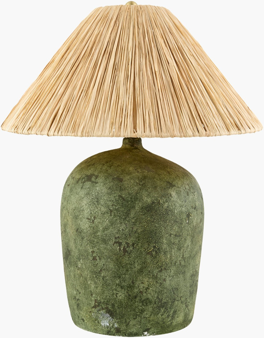 Livabliss Otahu Sculptural Felt Seagrass Table Lamp Organic Texture for Bohemian Living Spaces OTH-013