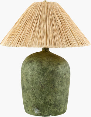 Livabliss Otahu Sculptural Felt Seagrass Table Lamp Organic Texture for Bohemian Living Spaces OTH-013