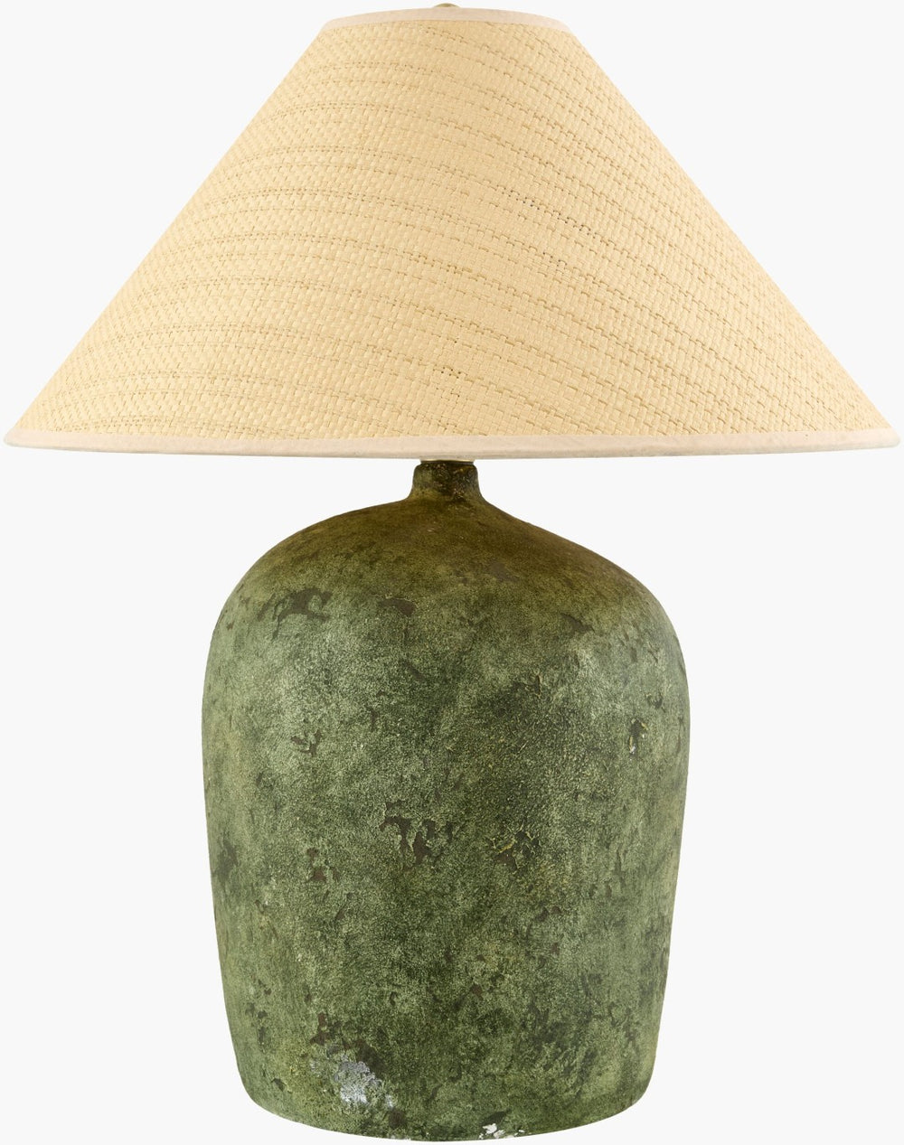 Livabliss Otahu Seagrass and Felt Accent Table Lamp Arts and Crafts Texture for Living Spaces OTH-015