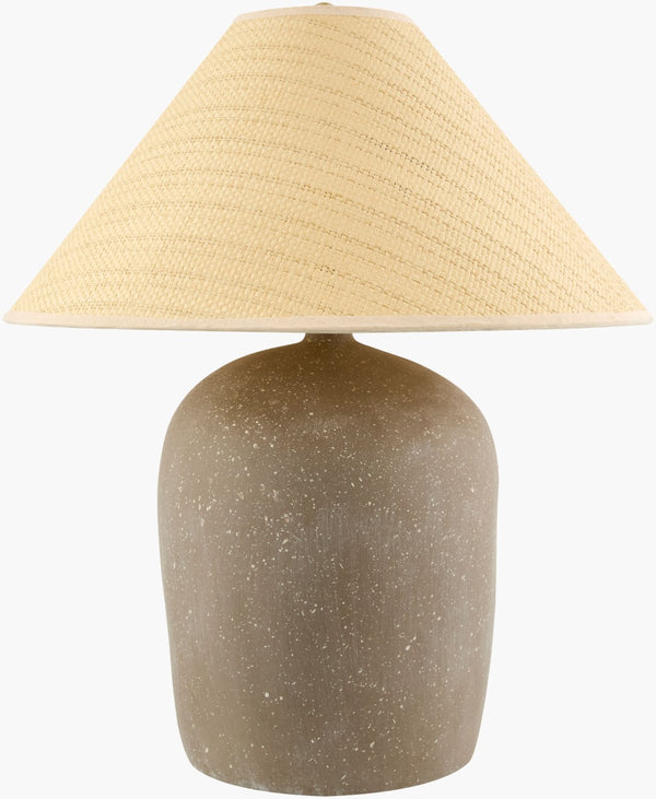 Livabliss Otahu Woven Seagrass and Felt Accent Table Lamp for Warm Artisan Interiors OTH-018