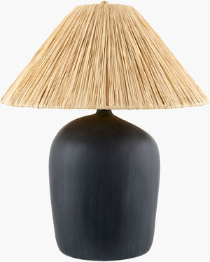 Livabliss Otahu Woven Seagrass and Felt Shade Table Lamp Arts Crafts Style Organic Accent Light OTH-019