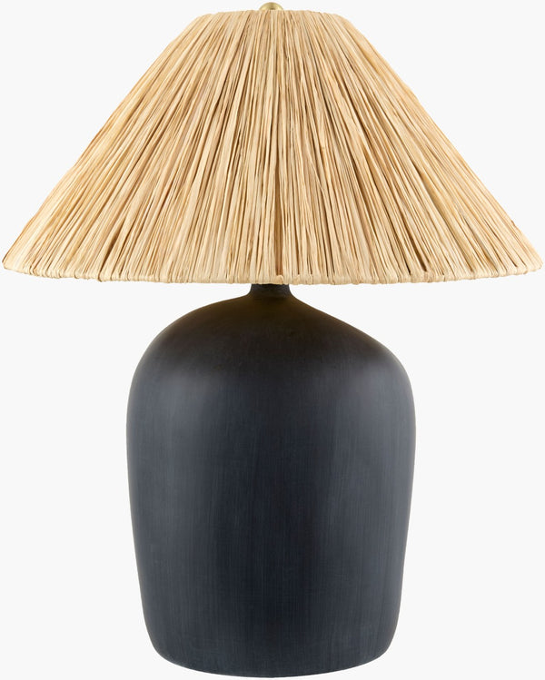 Livabliss Otahu Woven Seagrass and Felt Shade Table Lamp Arts Crafts Style Organic Accent Light OTH-019