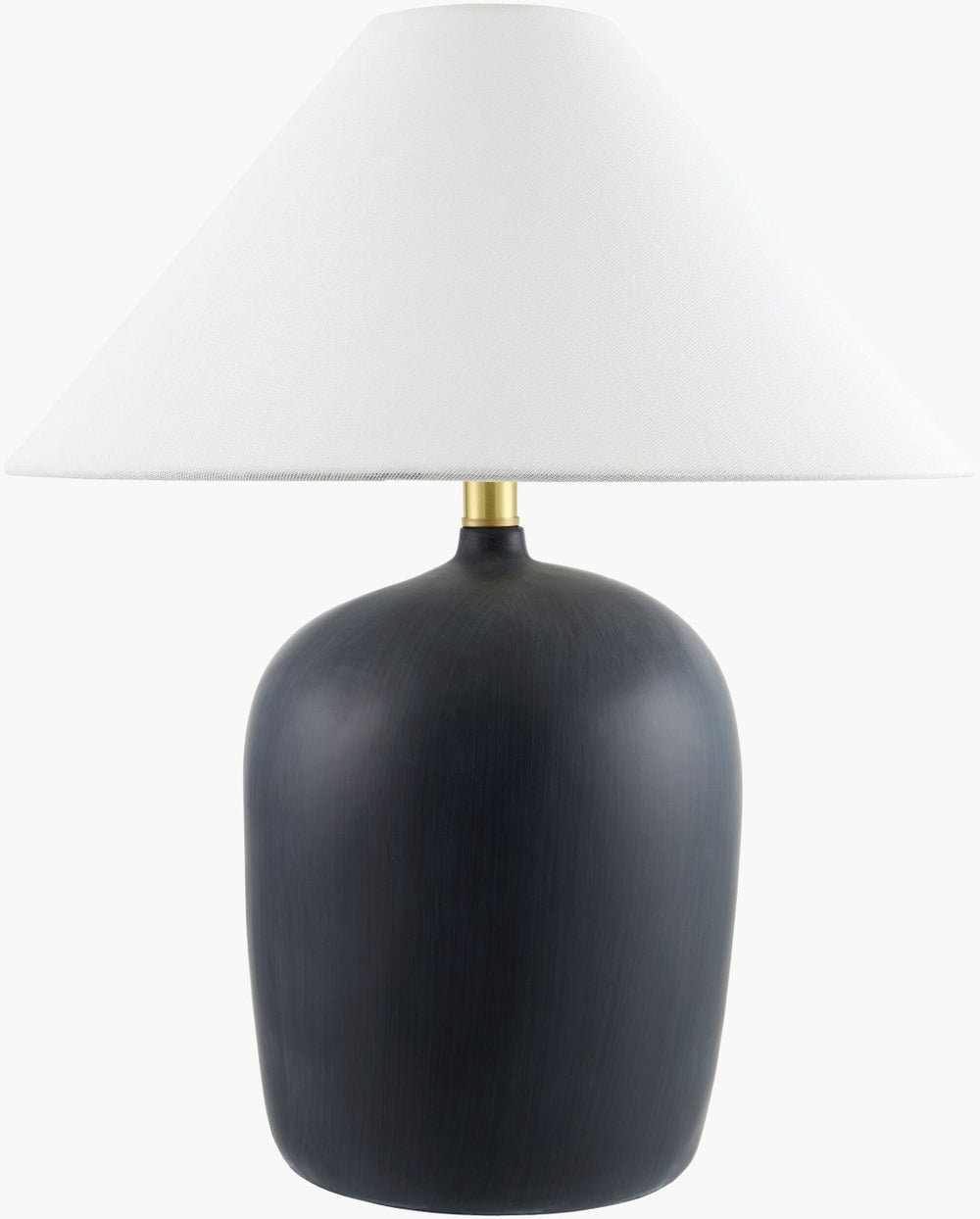Livabliss Otahu Arts and Crafts Table Lamp with Linen Shade and Textural Mixed Material Base OTH-020