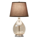 Homelegance By Top-Line Freya Glass Table Lamp Brown Glass