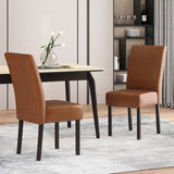 Christopher Knight Home® - Noble House - Pertica Contemporary Upholstered T-Stitch Dining Chairs - Set of 2