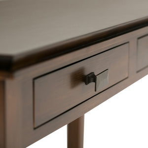 English Elm Artisan Console Sofa Table - Russet Brown, Handcrafted Storage Solution For Any Room'S Elegance B136P159466
