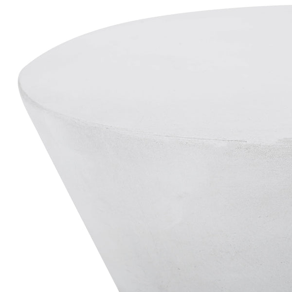 English Elm Outdoor Sculptural Concrete Pedestal Side Table for Modern Patios and Balconies 73452.00