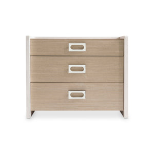 Bernhardt Bernhardt Modulum Nightstand With Soft-Close Drawers, Usb Charger, Two-Tone Sahara & Adobe Finish 315230