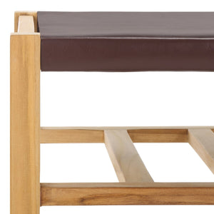 Safavieh Solana Ottoman Cognac / Natural 19.7" x 20.5" x 19.7"