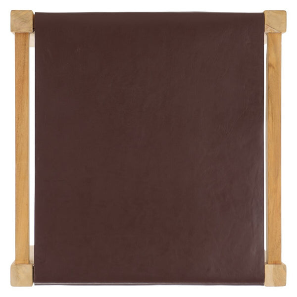 Safavieh Solana Ottoman Cognac / Natural 19.7" x 20.5" x 19.7"