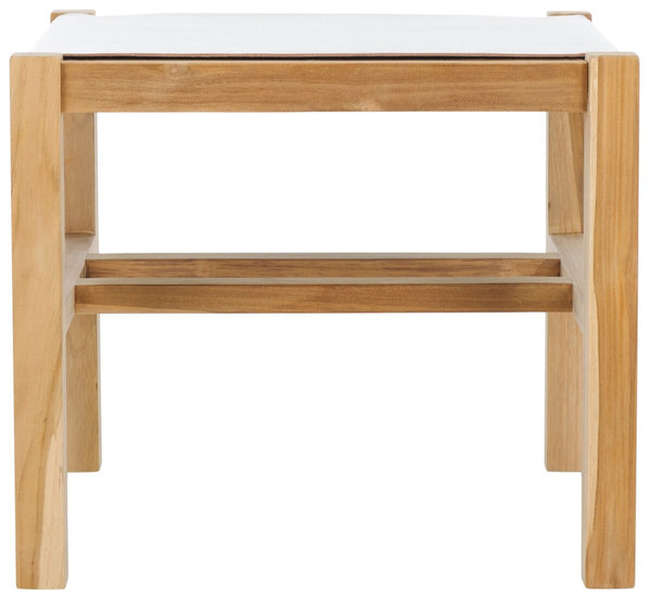 Safavieh Solana Ottoman White / Natural 19.7" x 20.5" x 16.9"