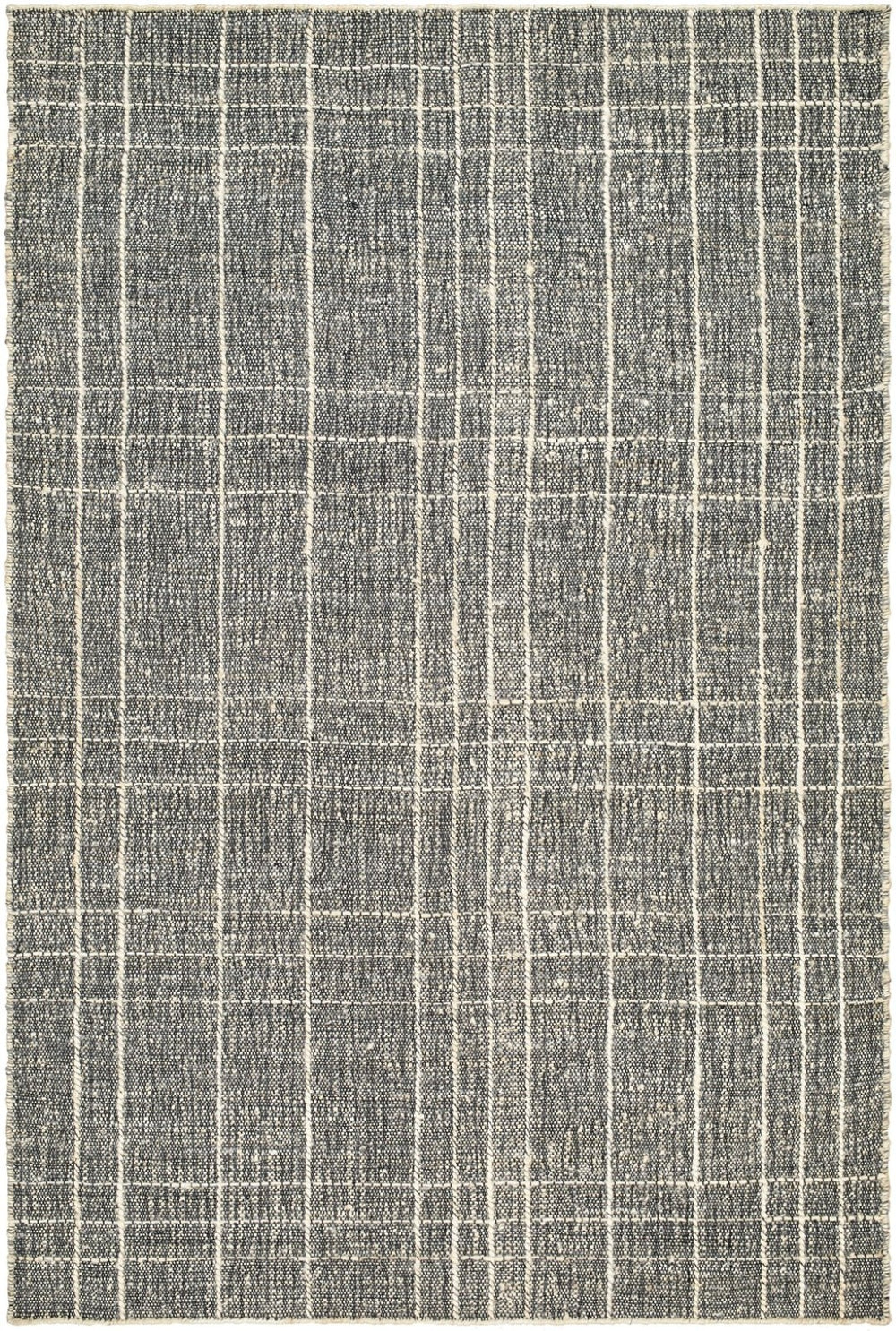 Livabliss Otto Handwoven Flatweave Rug Jute Wool Blend Scandinavian Modern Entryway Accent Black, Ivory 9' x 12' OTT2300-912