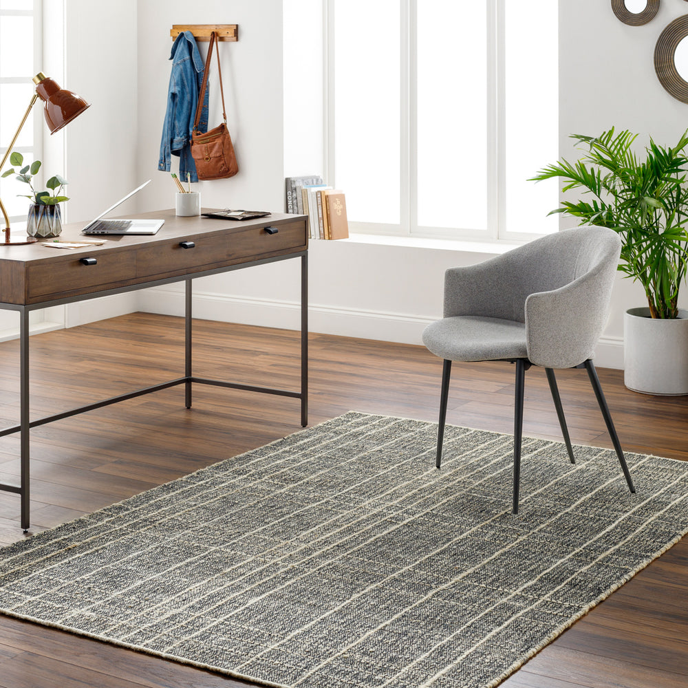 Otto OTT-2300 9' x 12' Handmade Rug OTT2300-912  Black, Ivory, Gray Surya