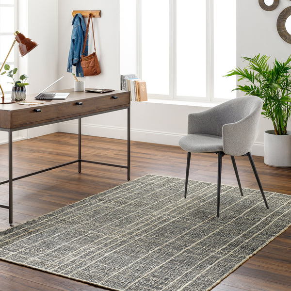 Otto OTT-2300 9' x 12' Handmade Rug OTT2300-912  Black, Ivory, Gray Surya