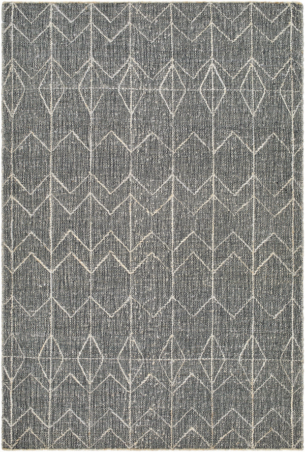 Otto OTT-2301 9' x 12' Handmade Rug OTT2301-912  Black, Ivory, Gray Surya