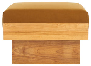 Safavieh Tarilynn Ottoman Mustard / Natural OTT3400A